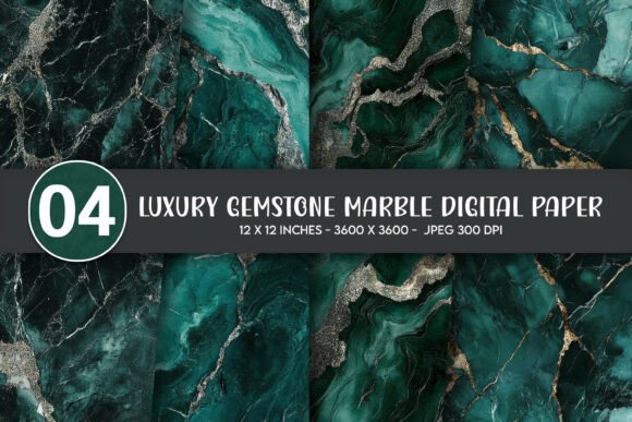 Download Luxury Gemstone Marble Digital Paper - Premium Resources