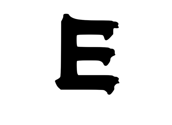 Download Monogram Melting Ice Cream Letter E - Premium Resources